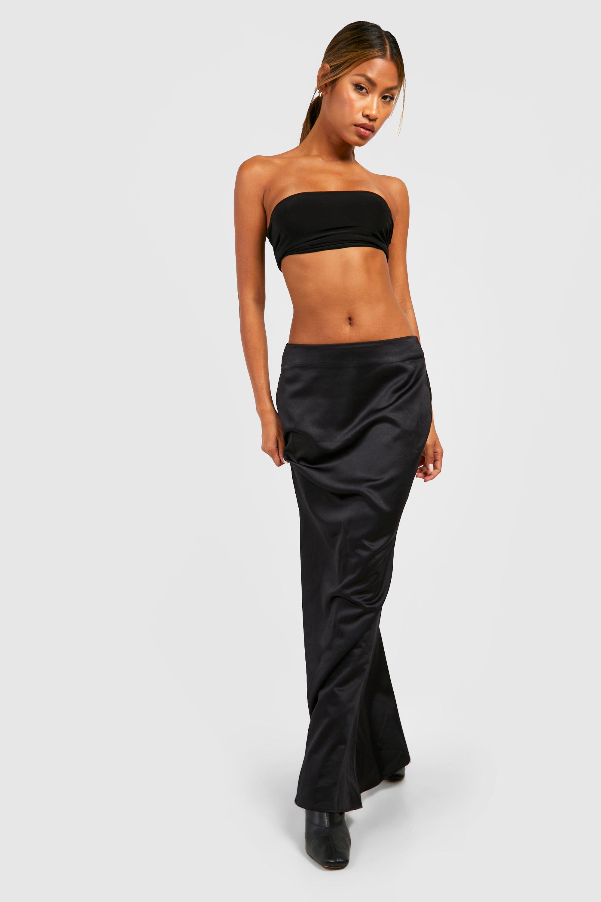 Black heavy 2025 maxi skirt