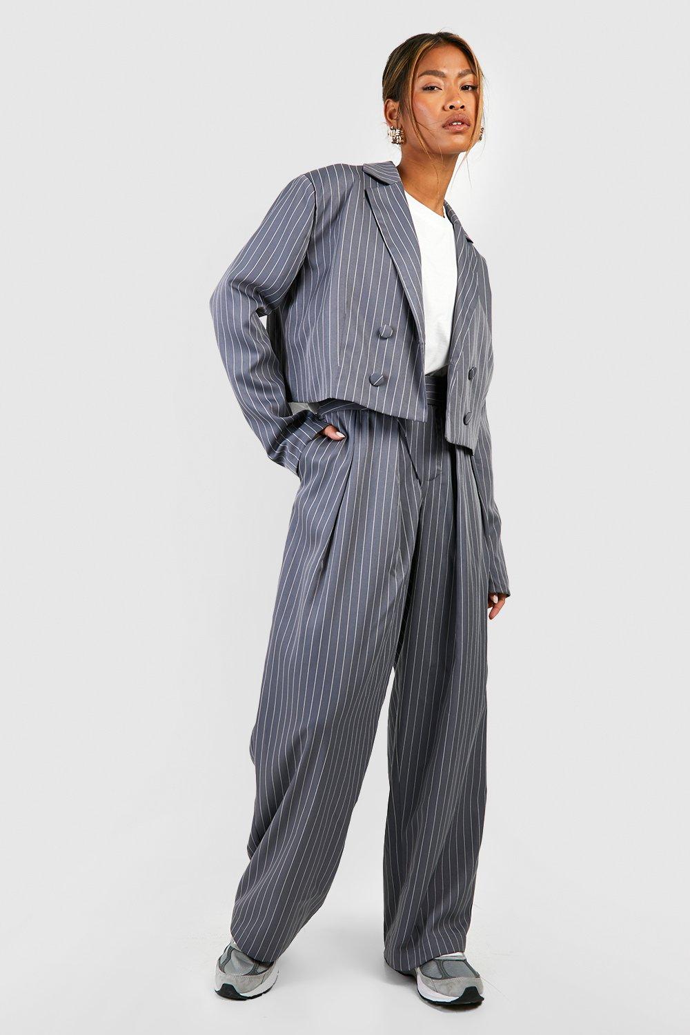 Tillys RSQ Womens Pinstripe Pants - BLK/WHT
