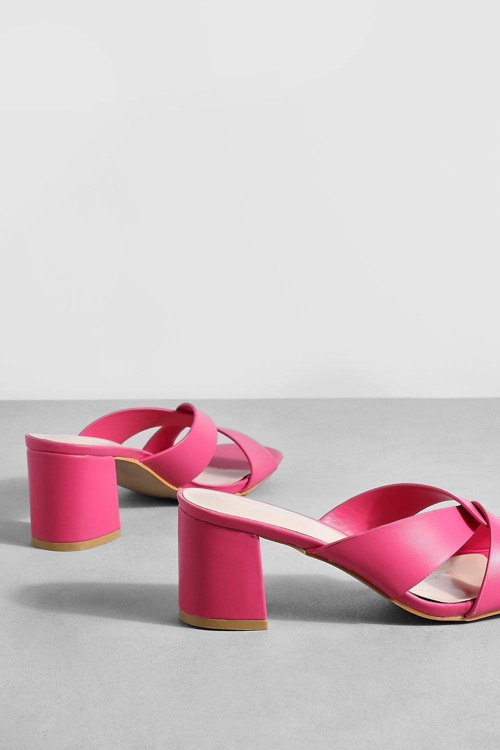 Pink 2024 mules uk