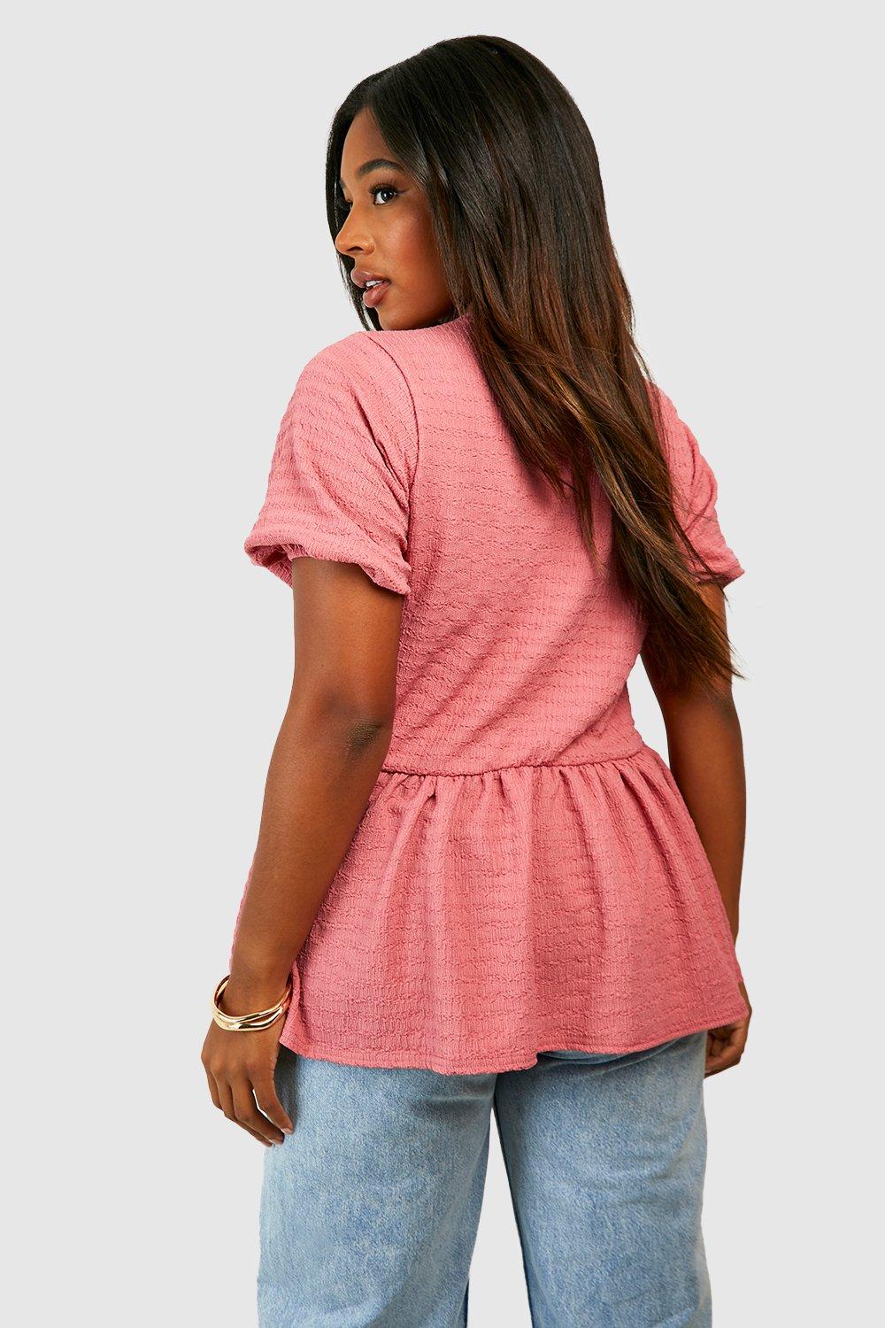 Keyhole smocked cheap top