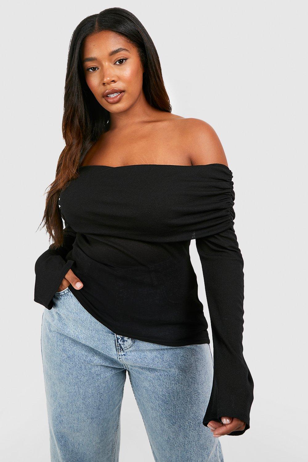 flare off shoulder top