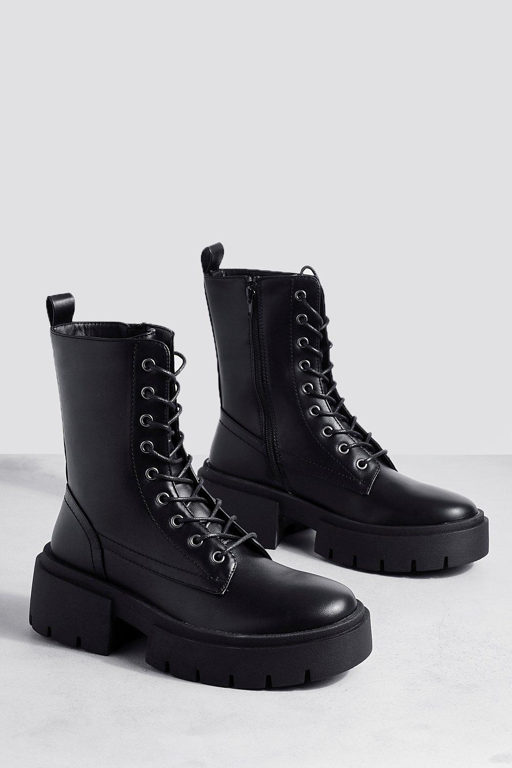 Boohoo cheap boots black