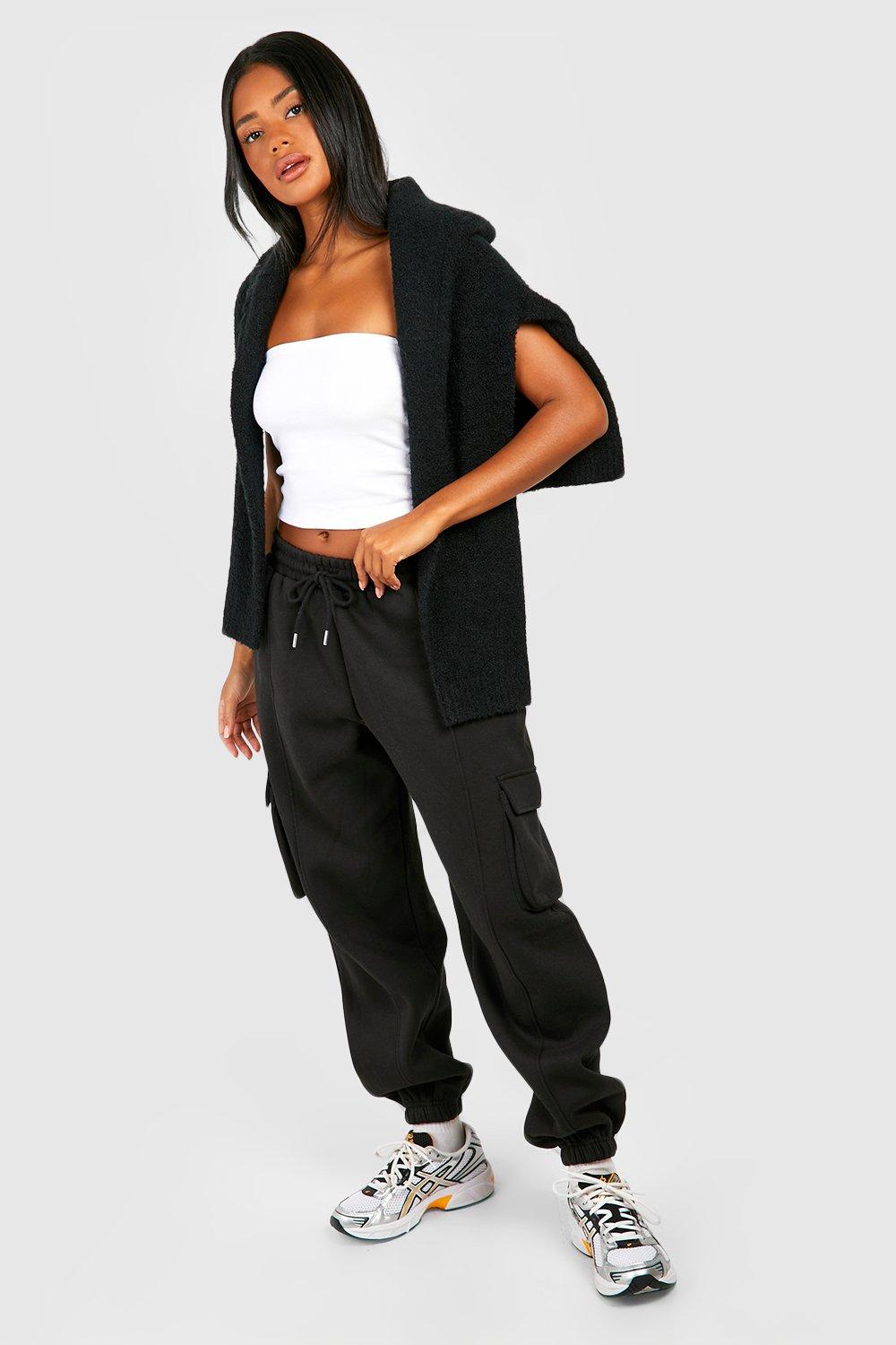 Women's Pocket Oversized Jogger Pants Grey