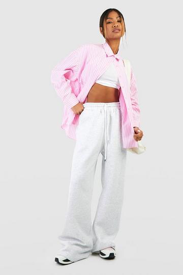 Super Wide Leg Pocket Detail Jogger ash grey