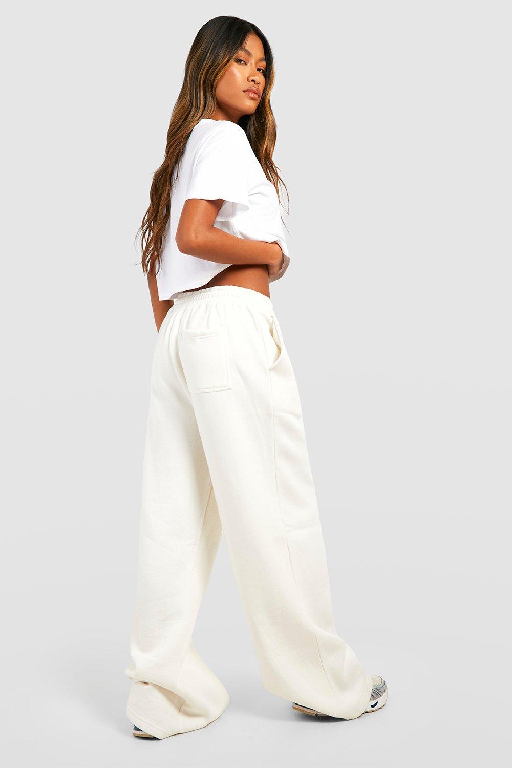 Boohoo store white joggers