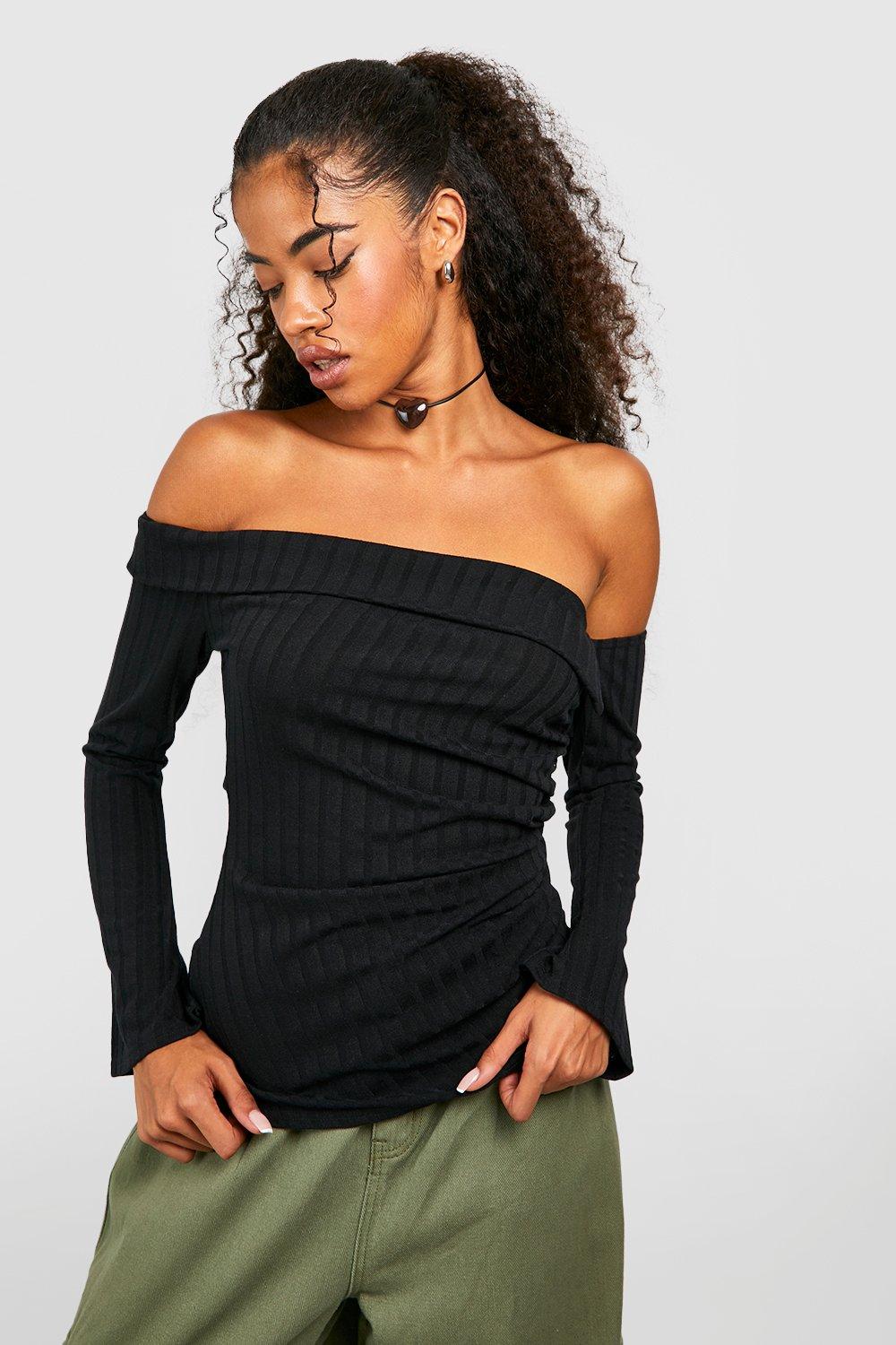 flare off shoulder top