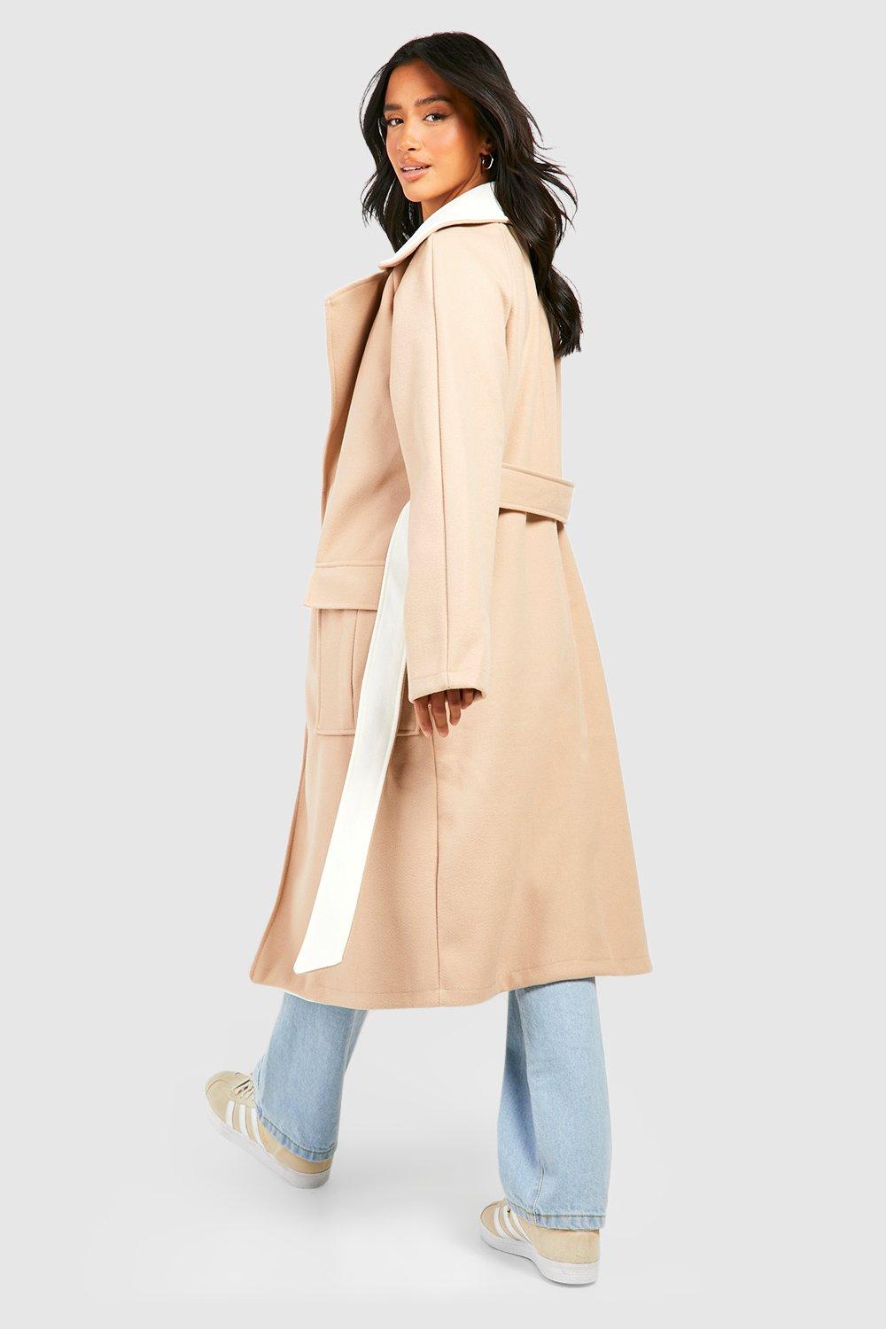 Beige shop coat petite