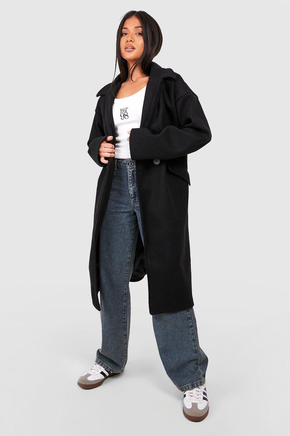 Black cocoon coat outlet womens