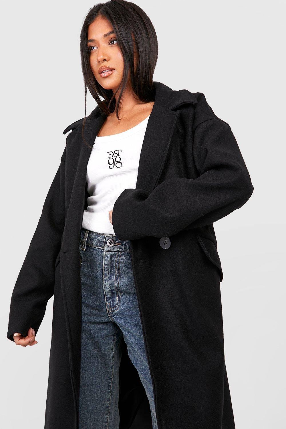 Boohoo coats petite best sale