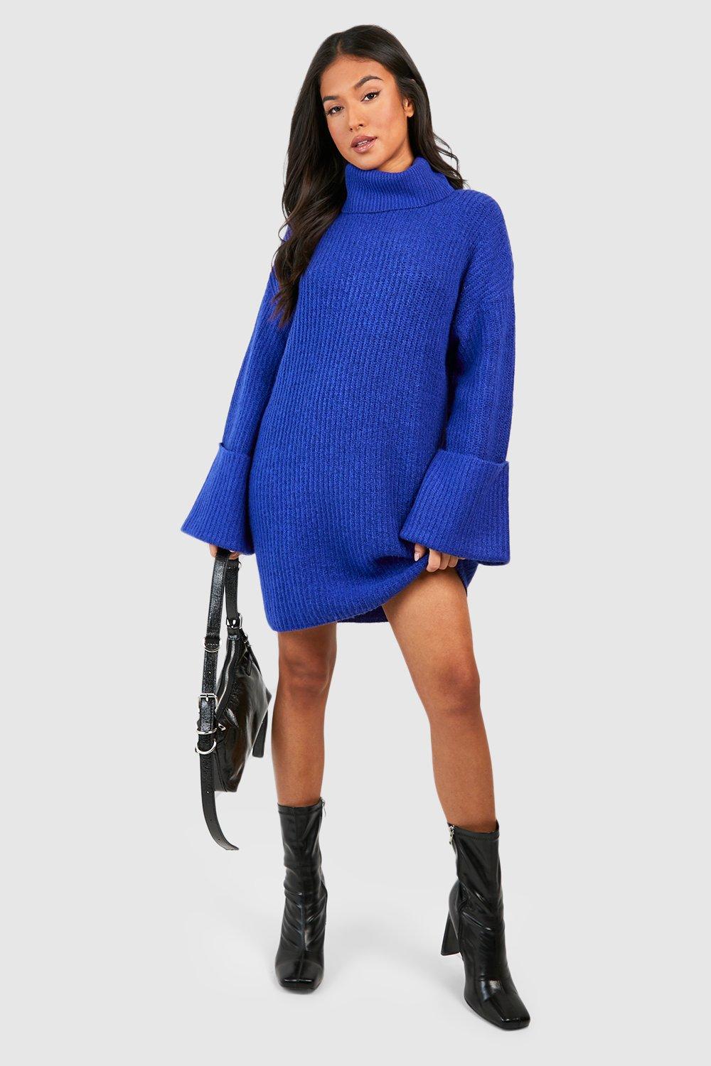 Cobalt blue outlet sweater dress