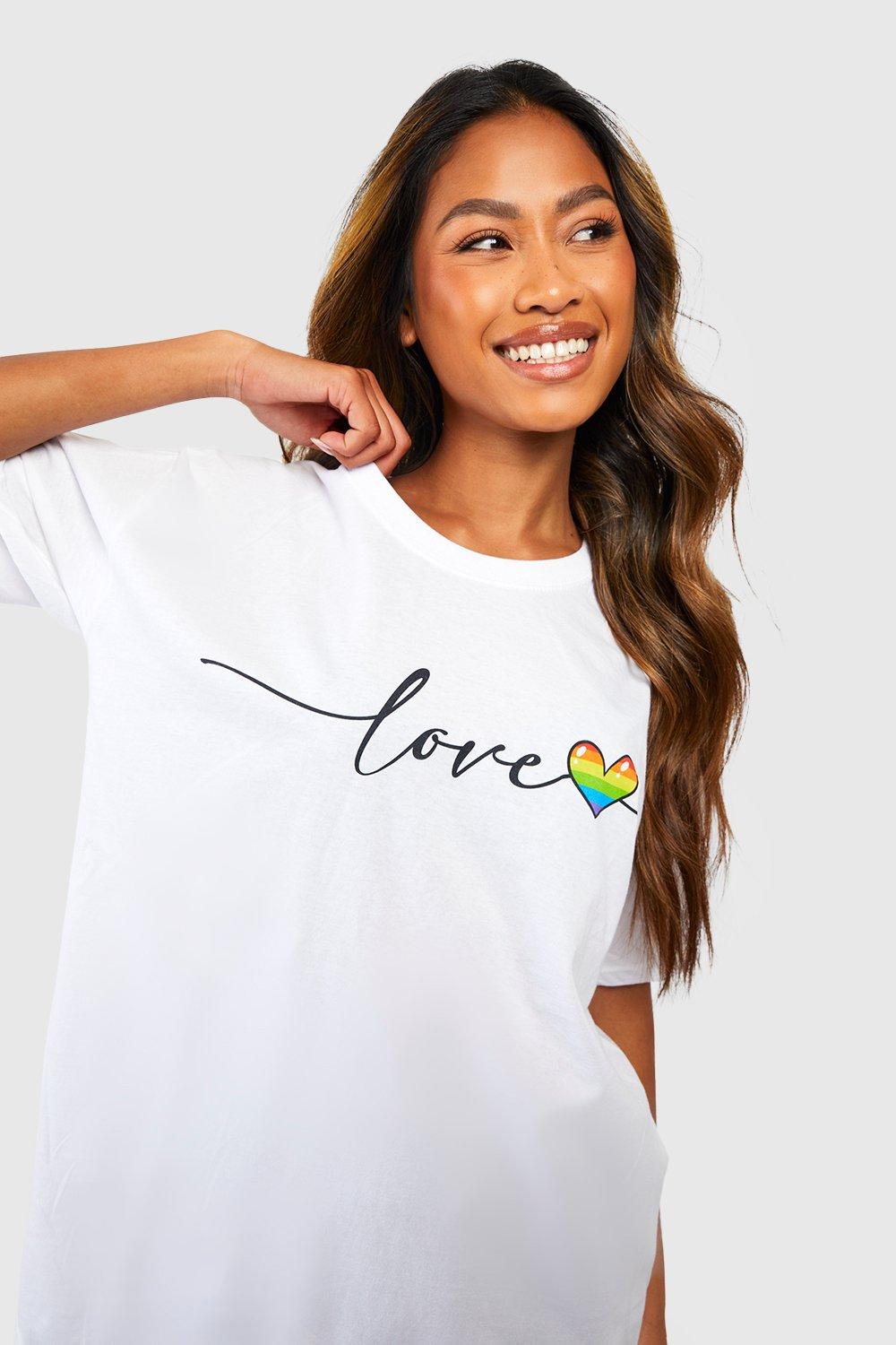 Boohoo rainbow hot sale t shirt