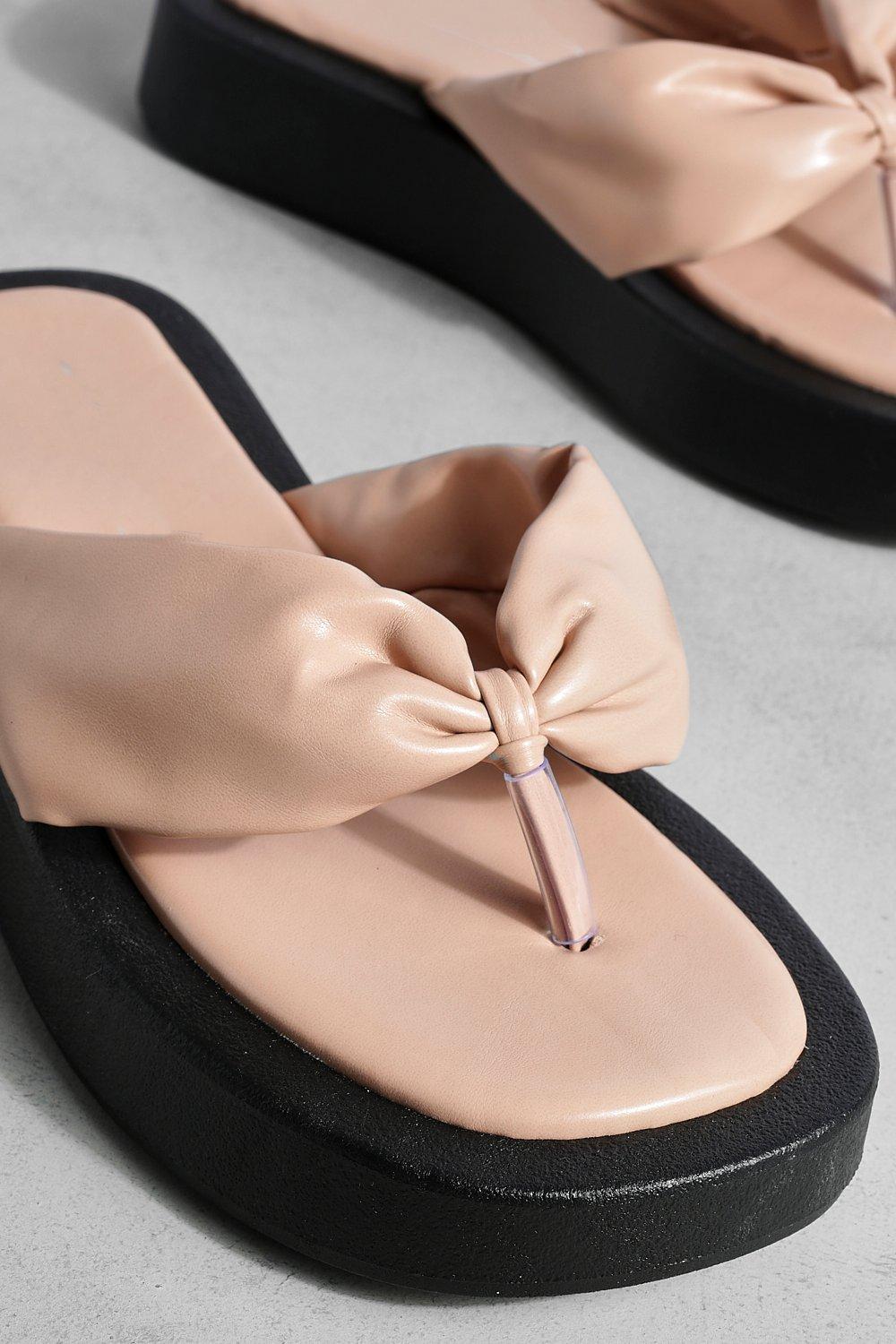 Nude on sale flip flops