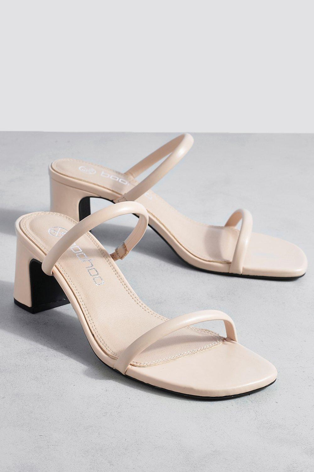 Two strap mule on sale heel