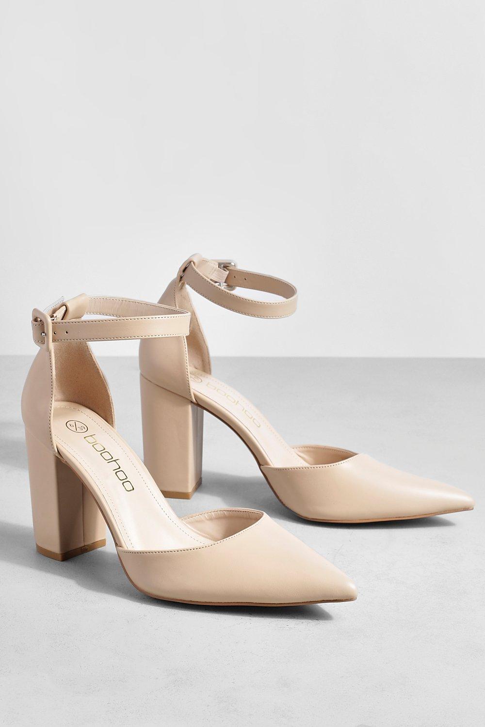 Pointed best sale beige heels