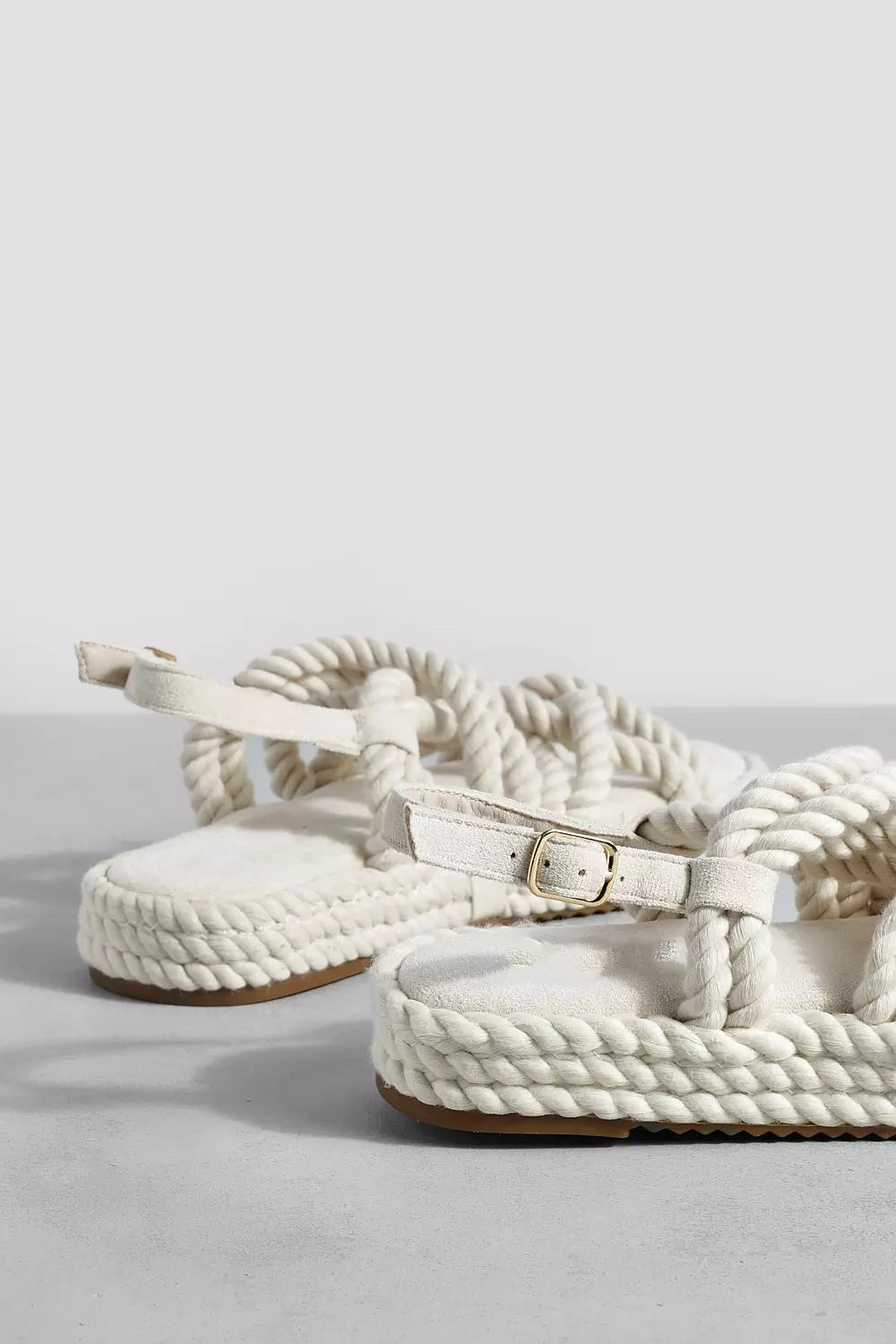 Rope strap sandals clearance