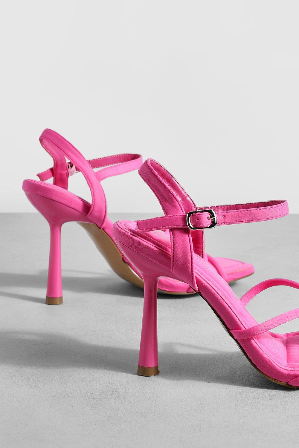 Hot pink strap discount heels