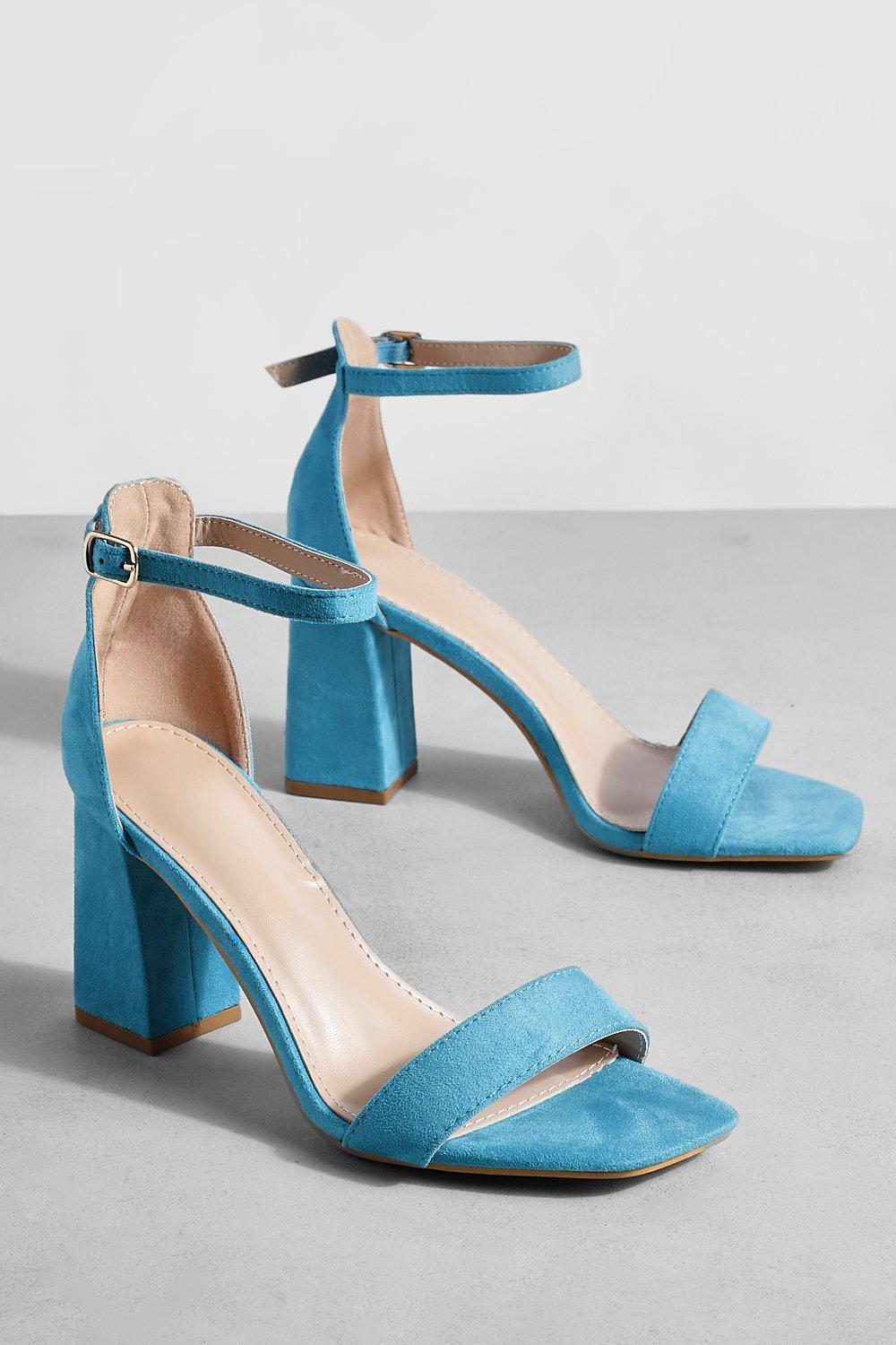 Blue block outlet heels uk