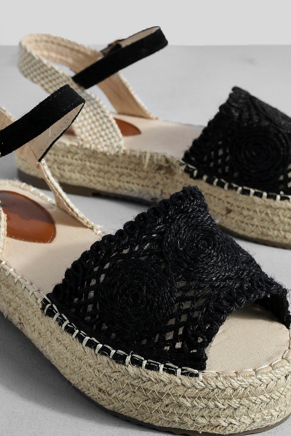 Flatform store sandals boohoo