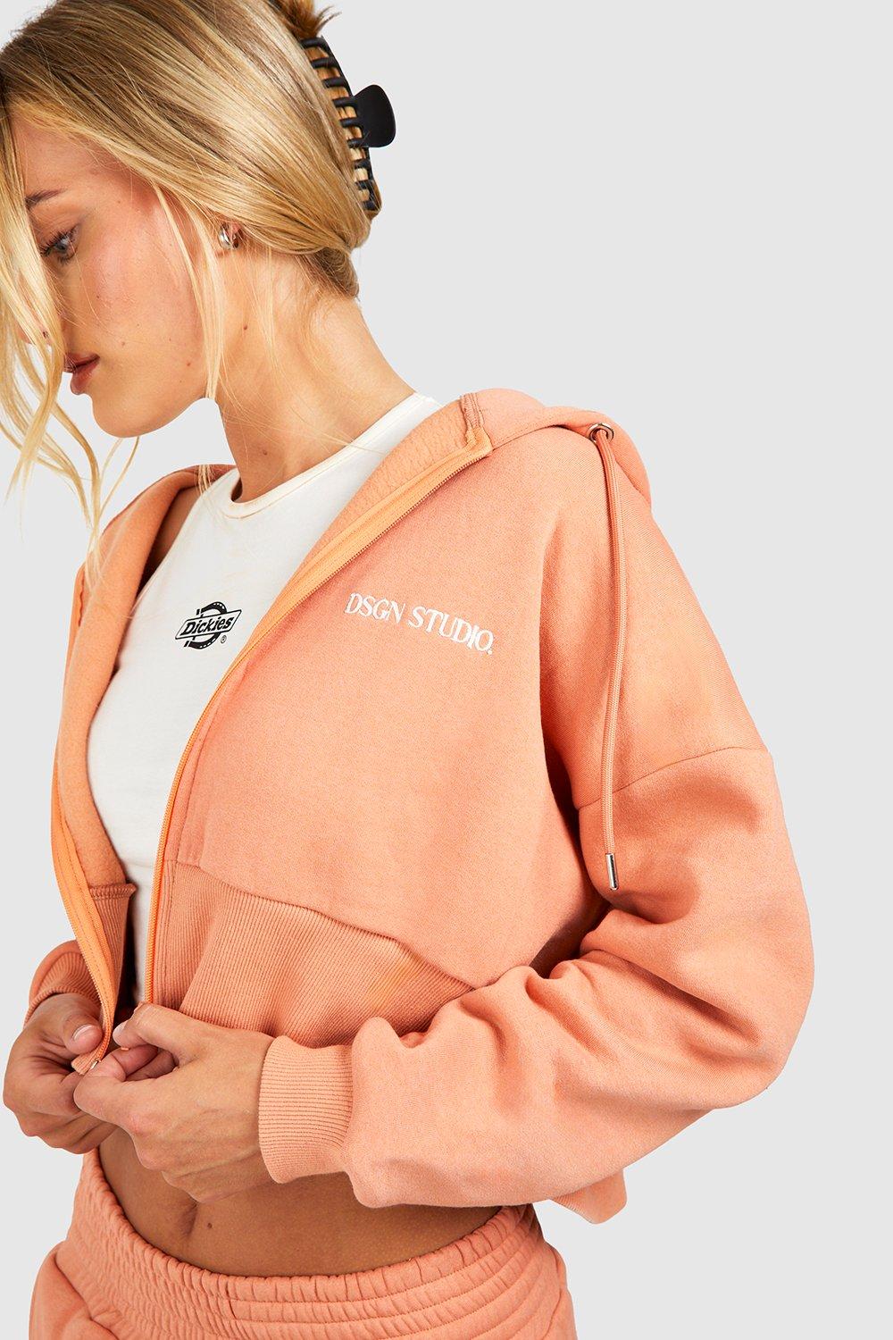 DSGN Studio Cropped Zip Thru Hoodie And Straight Leg Jogger