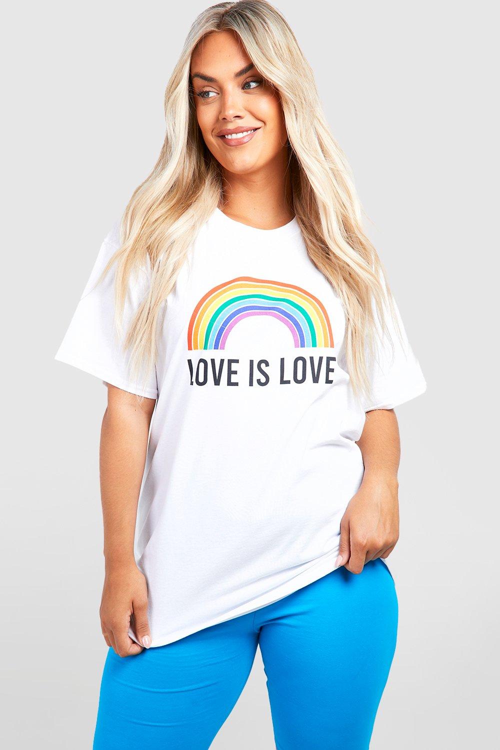 white rainbow shirt