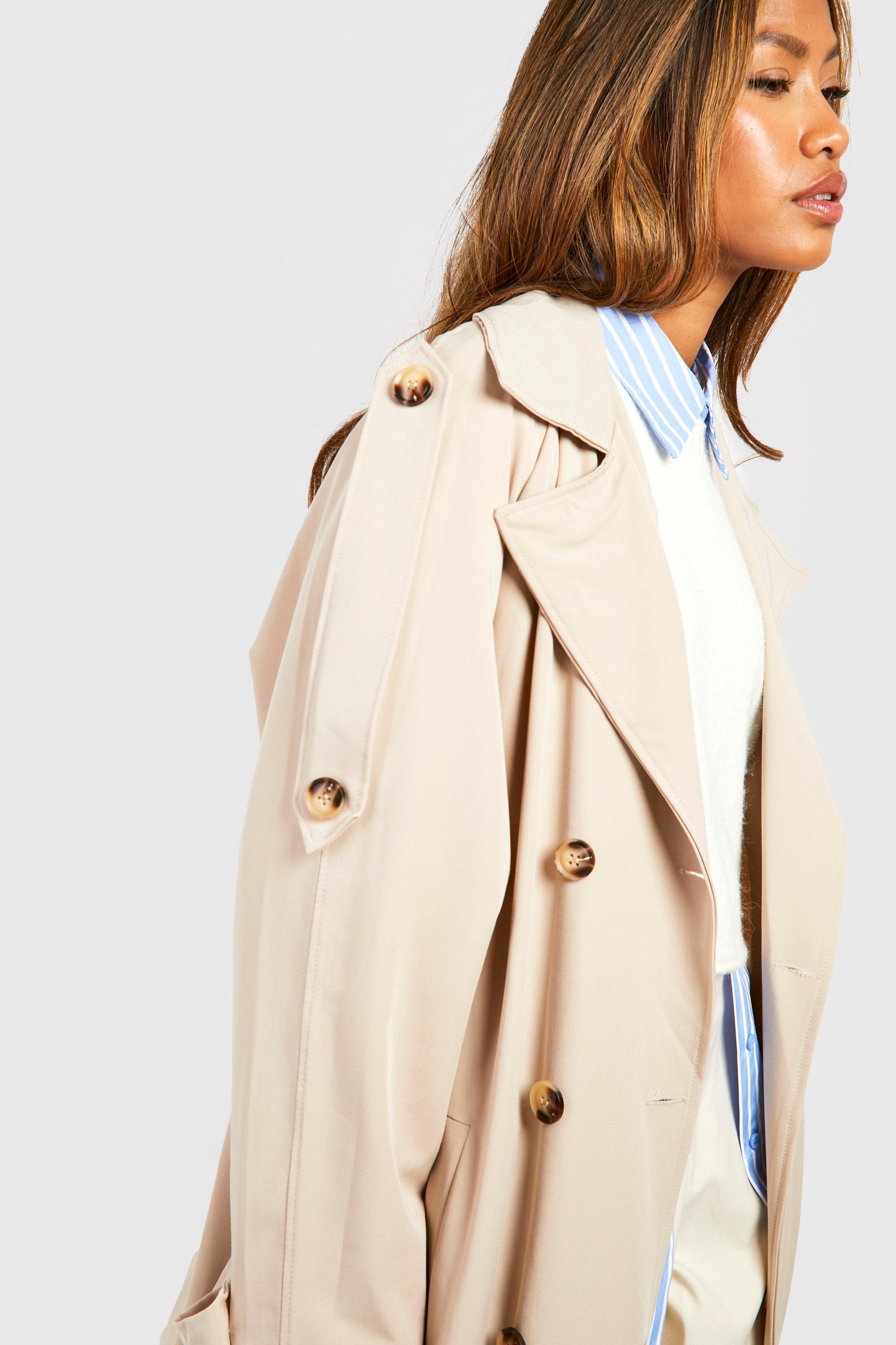 Stone best sale trench coat