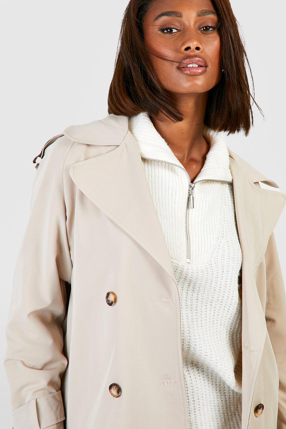 Trench hot sale short coat