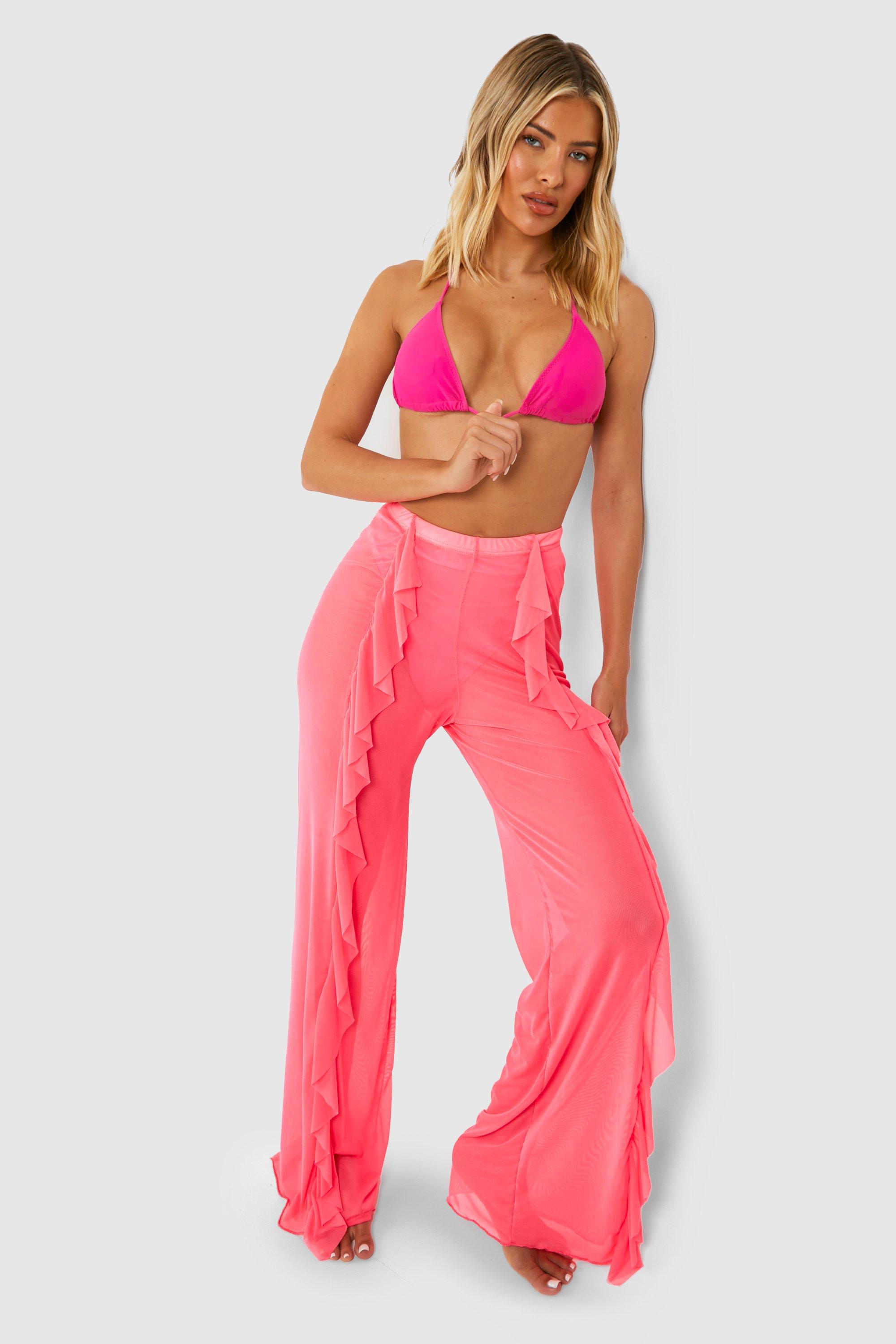 Pink store mesh pants