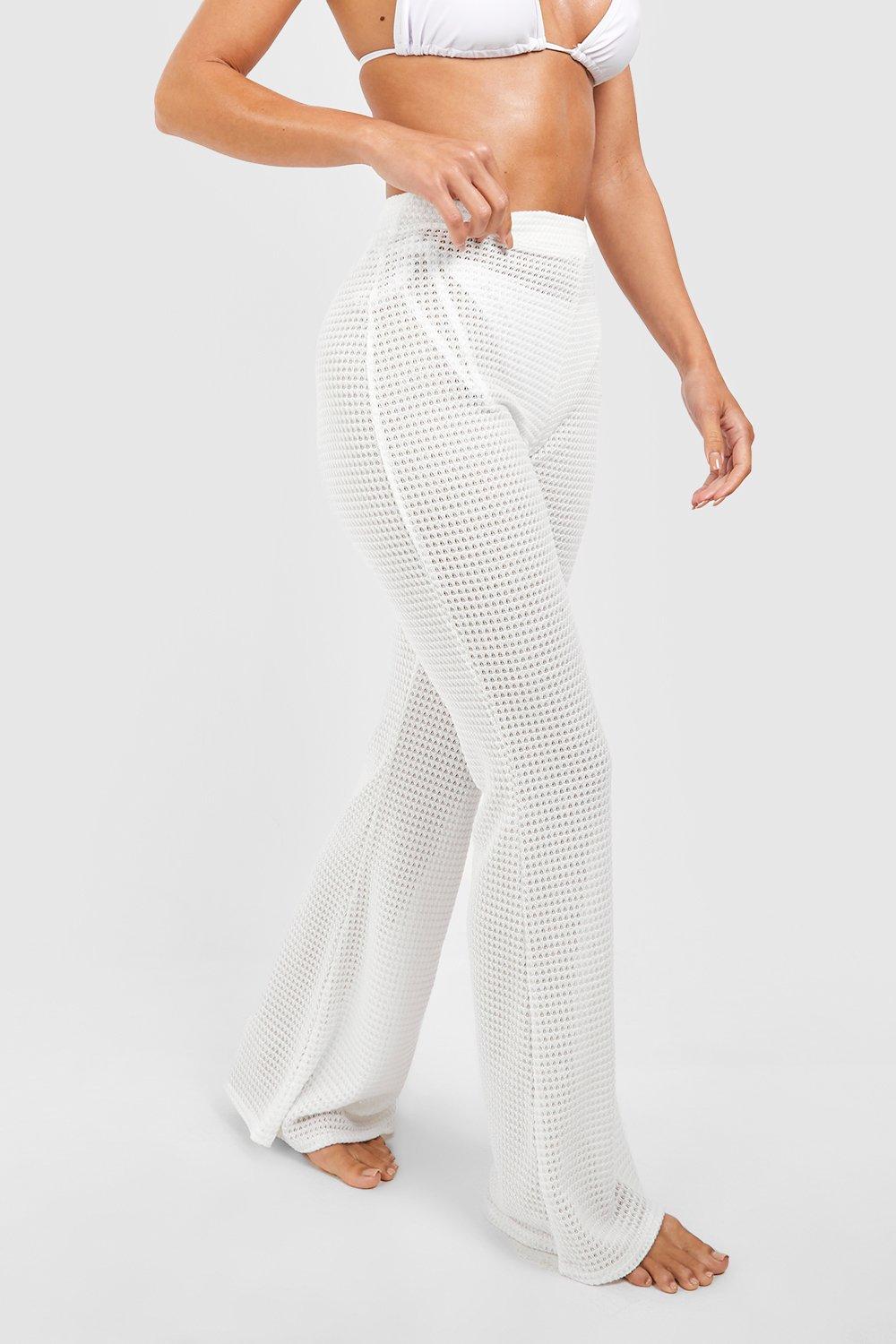 Women's Beach Pants, Crochet Pants