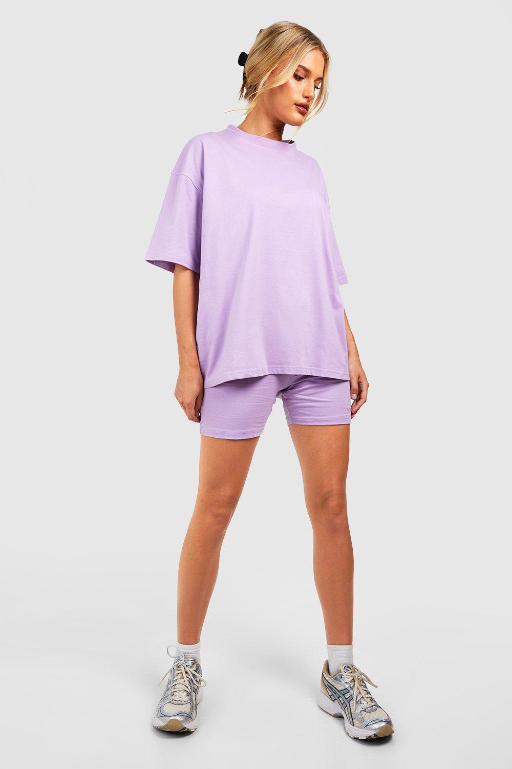 Cycling shorts best sale oversized shirt