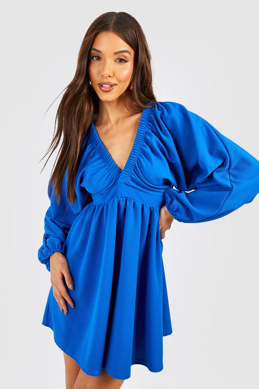 Women's Rouched Batwing Skater Dress | Boohoo UK