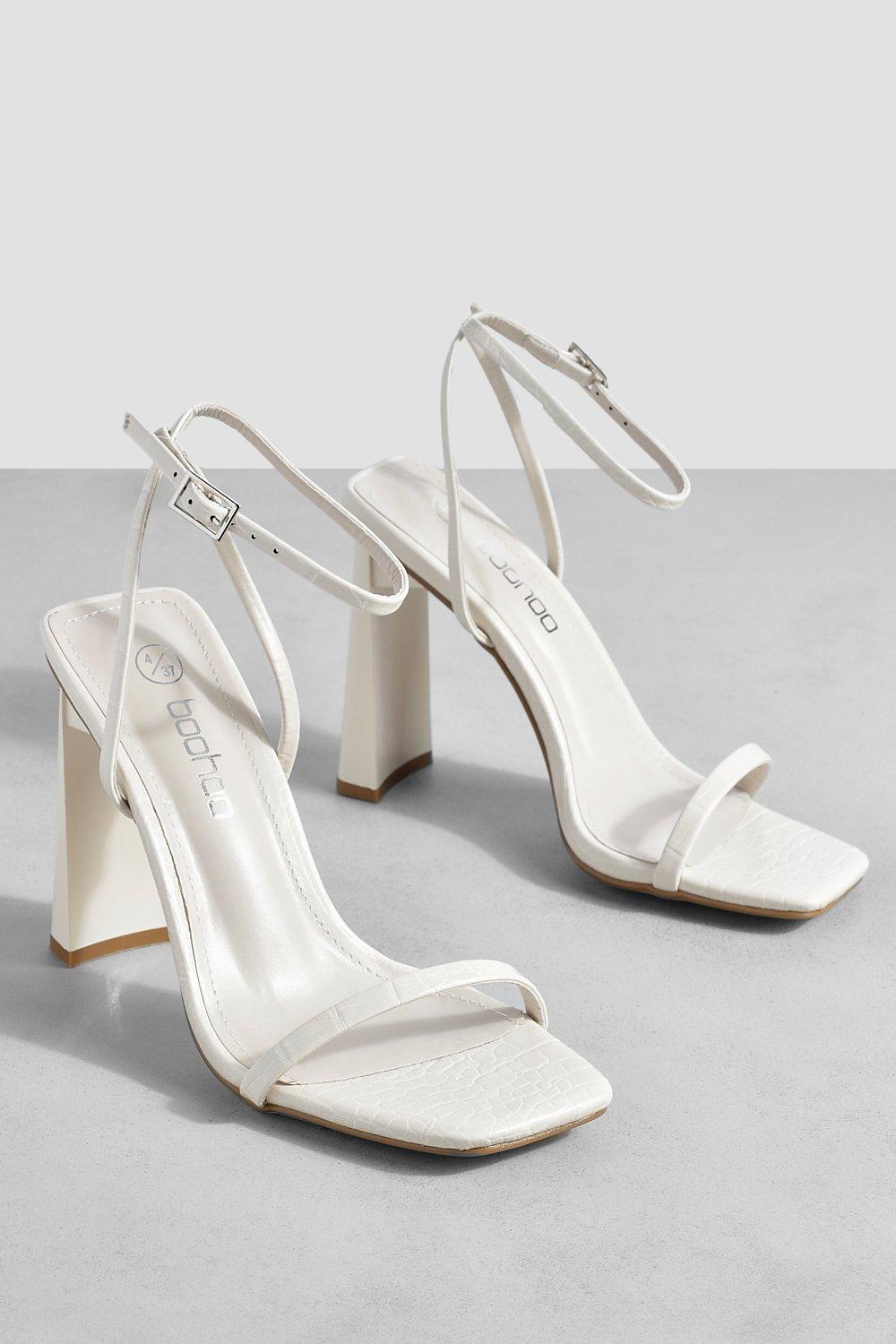 White barely cheap there heels