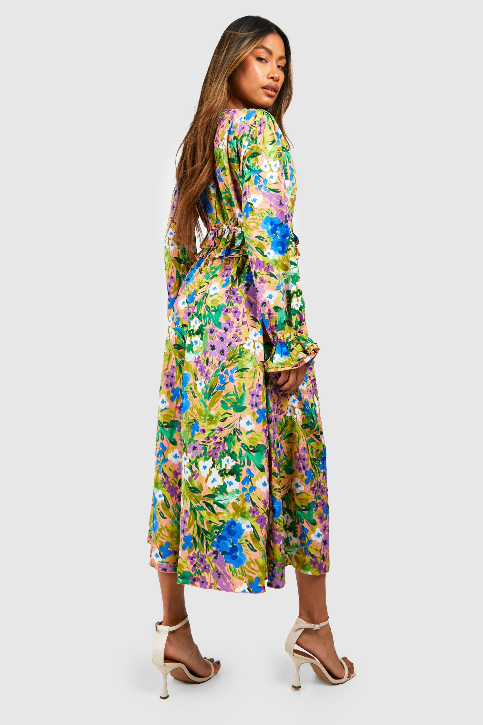 Boohoo hot sale floaty dress