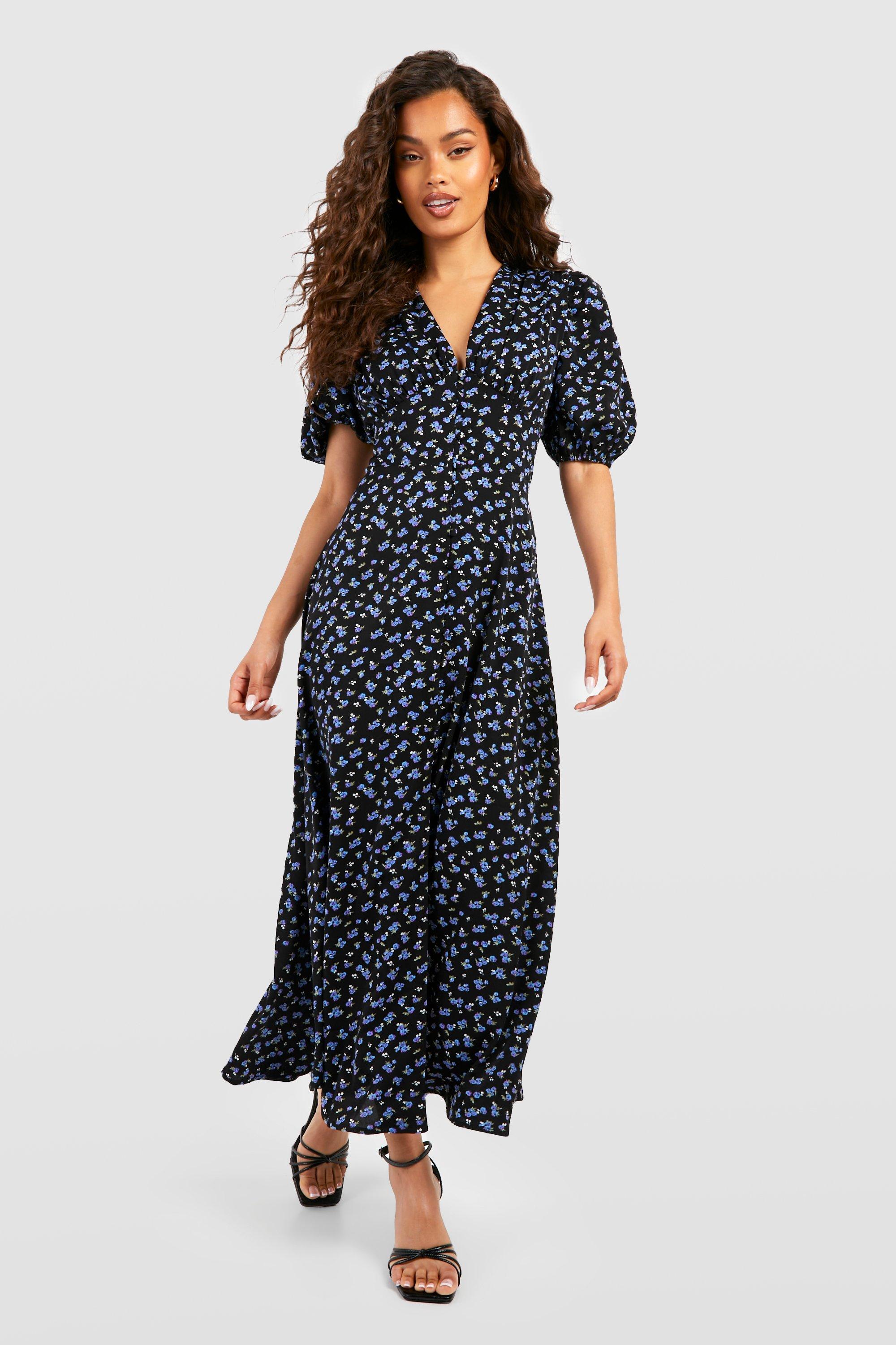 Ditsy print sale midi dress