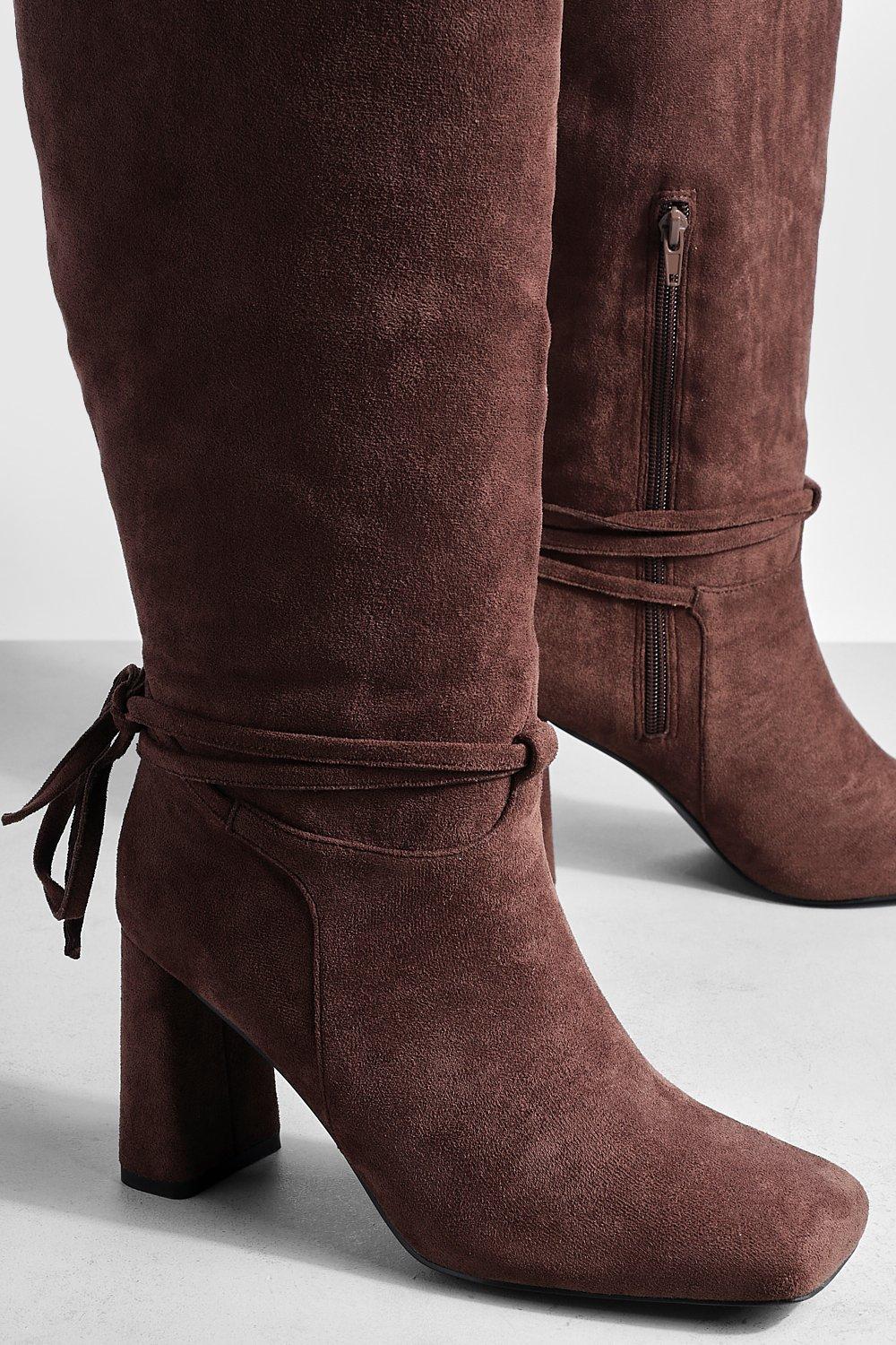 Bottes discount hautes larges