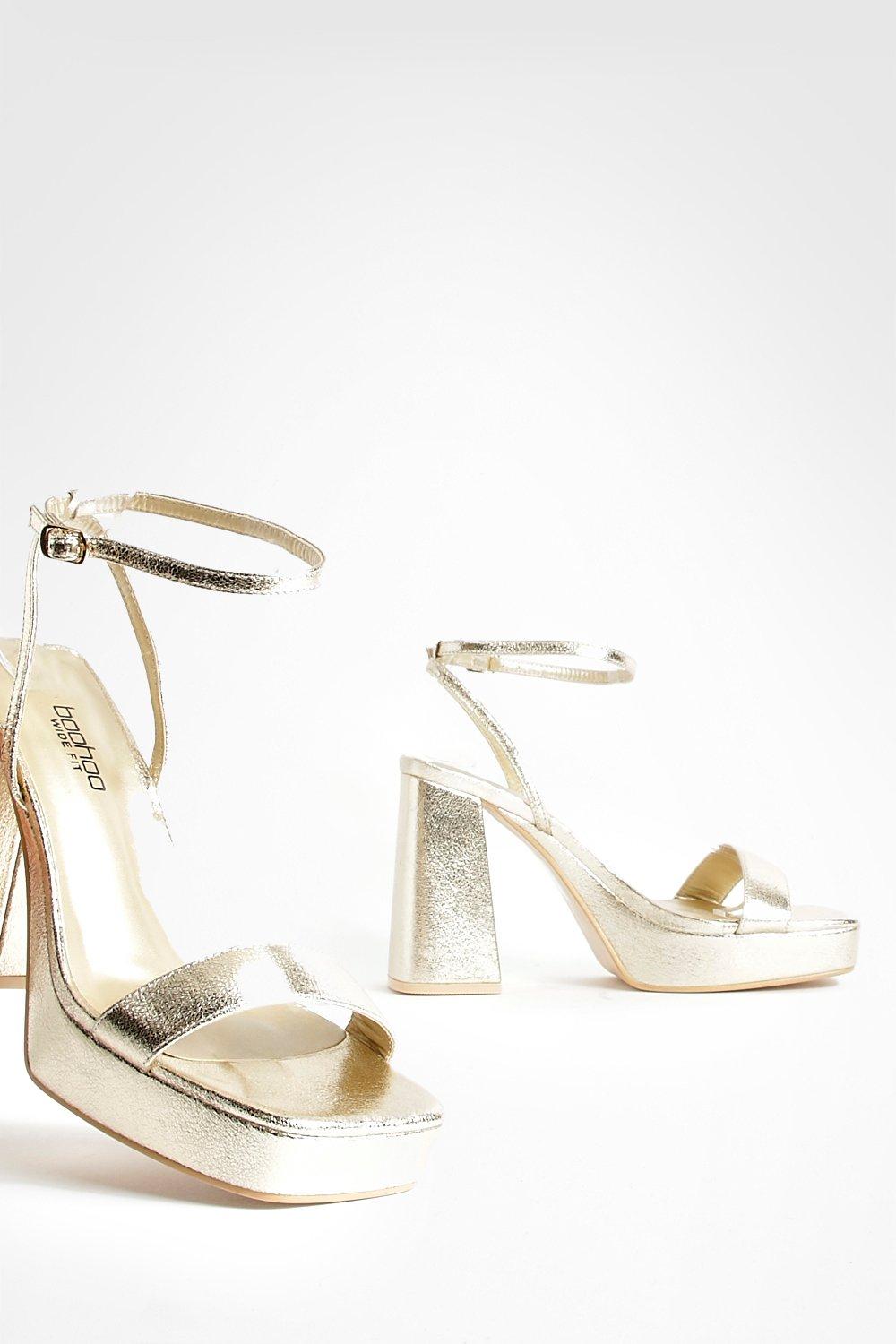 Boohoo deals gold heels