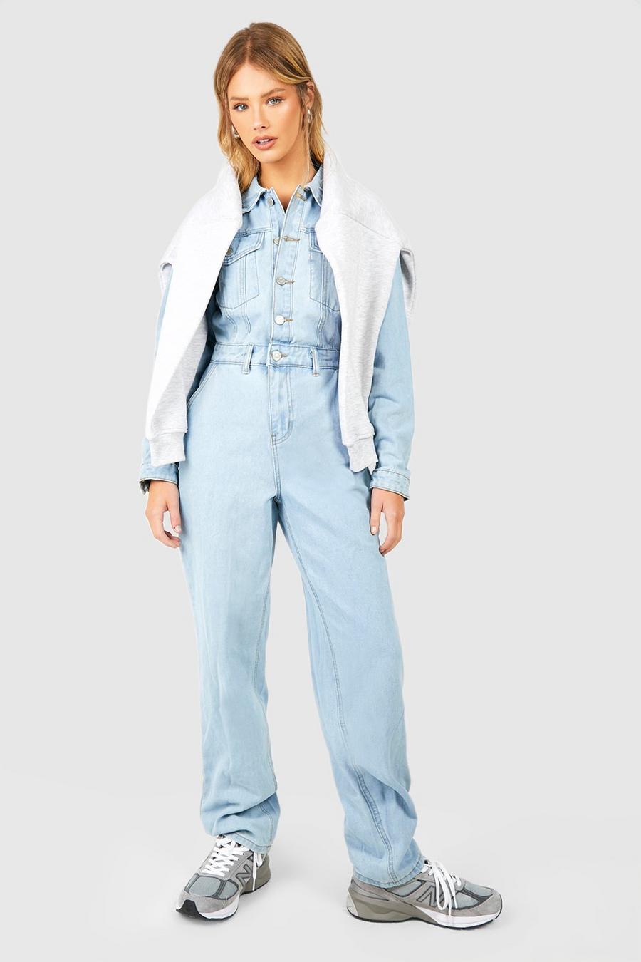 Wash Clothing Company Daphne Women's Dungarees with Cargo Pockets Denim  Dungarees Jumpsuit - blue, size: 36 : : Fashion