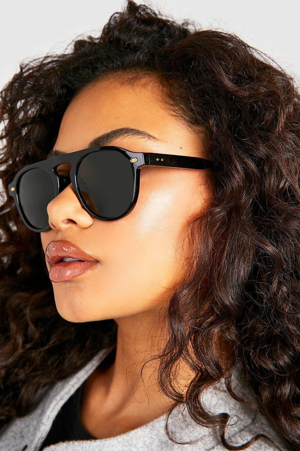 Ladies black aviator outlet sunglasses