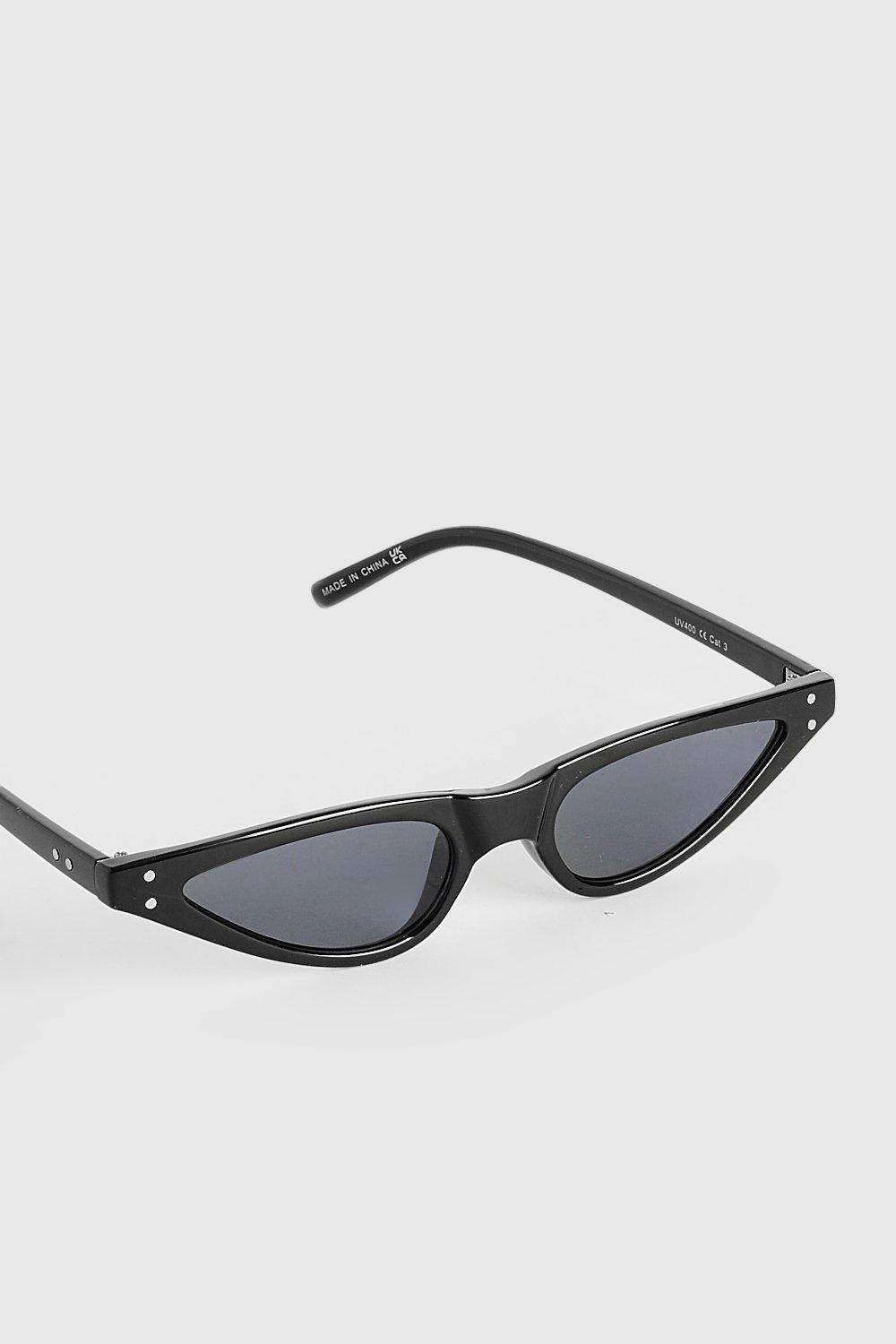 Extreme Slim Cat Eye Sunglasses | boohoo