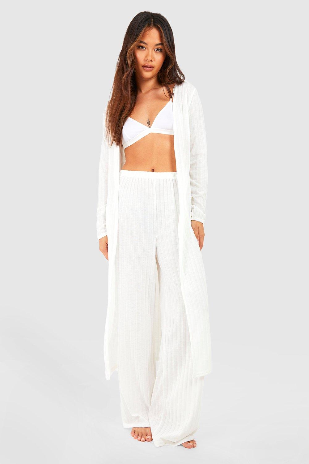 Rib Long Sleeve Maxi Cardigan boohoo