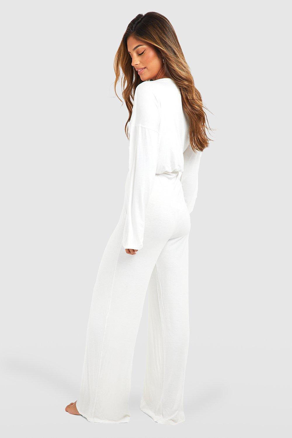 White best sale button jumpsuit