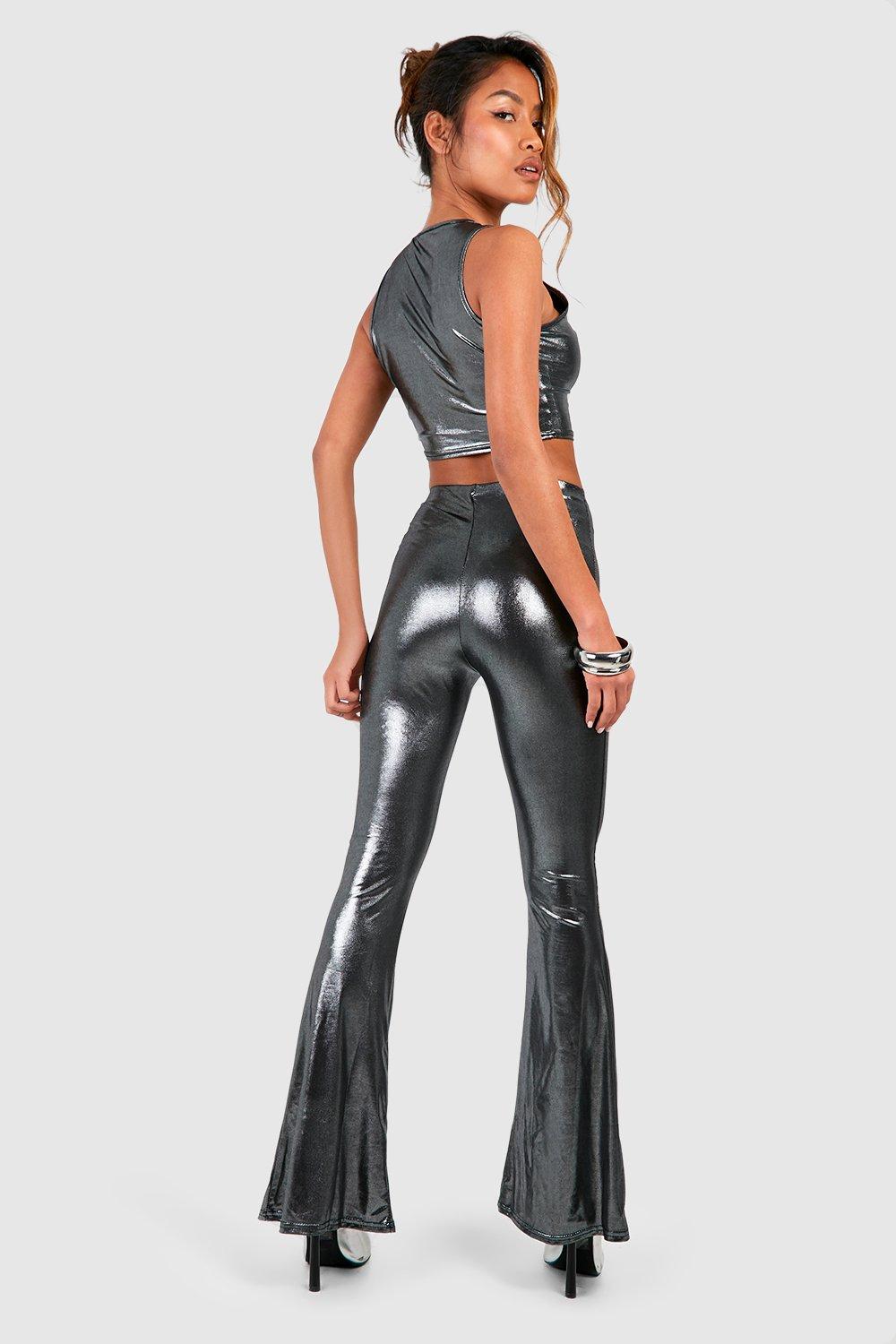 Metallic hot sale bell bottoms