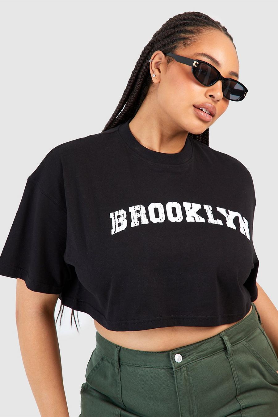 Black Plus Brooklyn Cropped T-shirt  image number 1