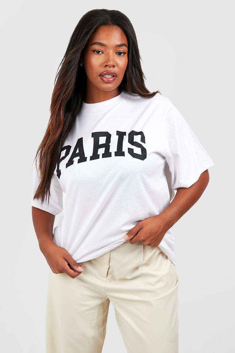 White Plus Paris Printed T-shirt  