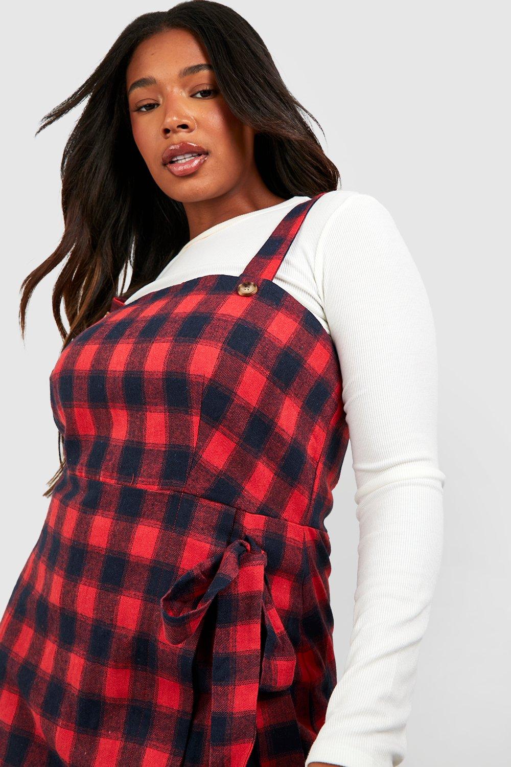 Boohoo pinafore outlet skirt