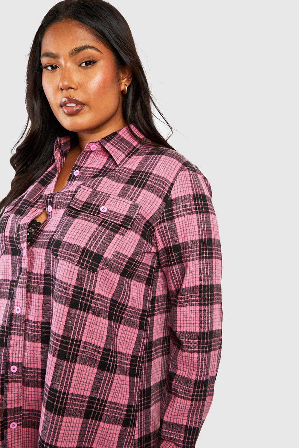 Flannel shirt hotsell dress womens