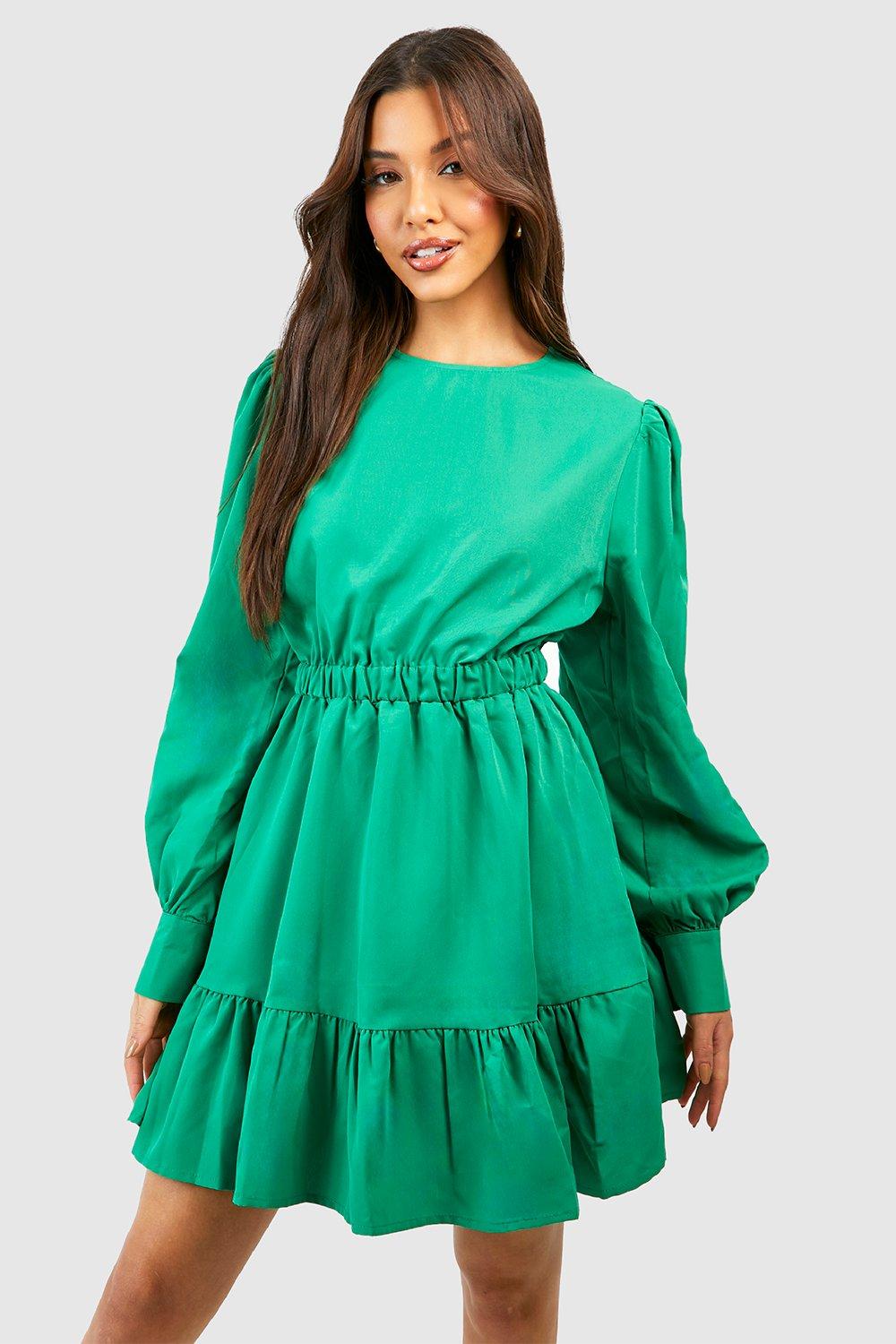 Poplin Smock Dress boohoo