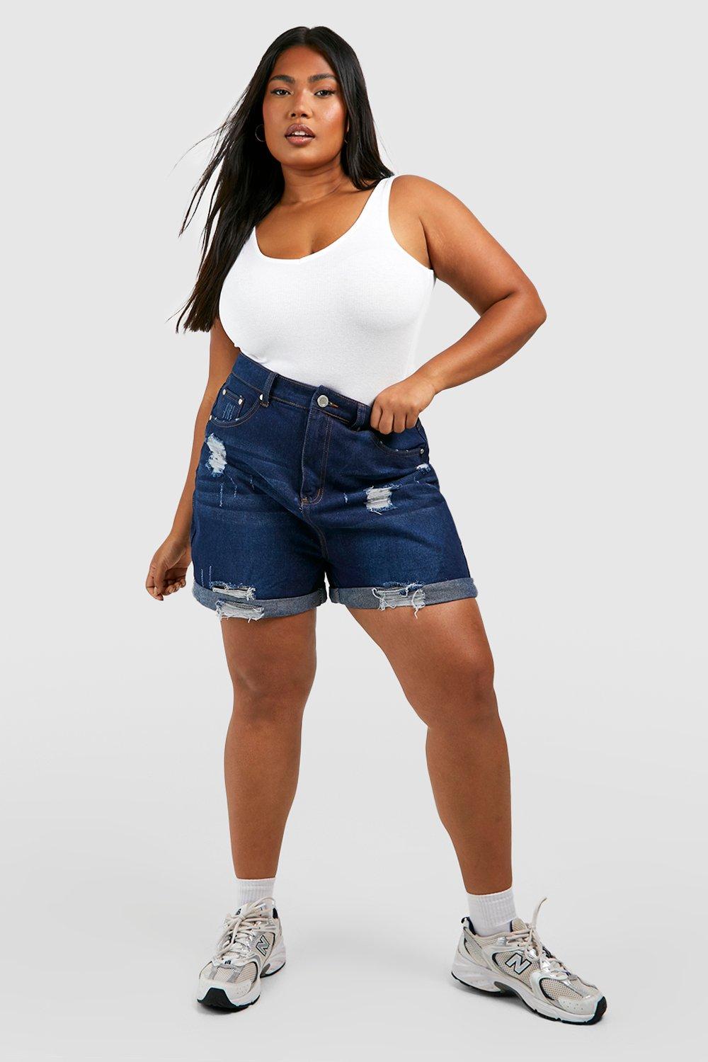 Short jean best sale femme grande taille