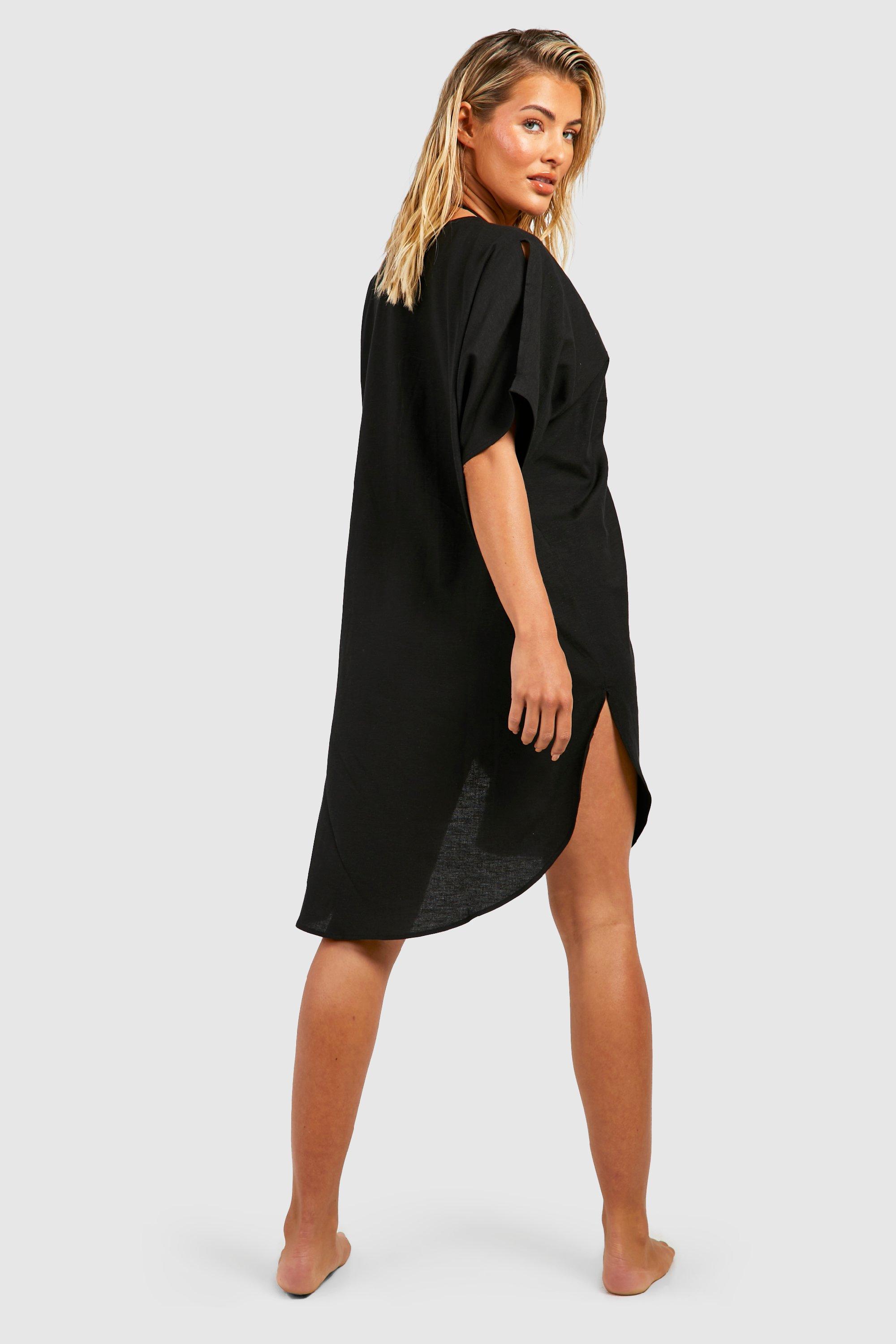 Boohoo black outlet kaftan