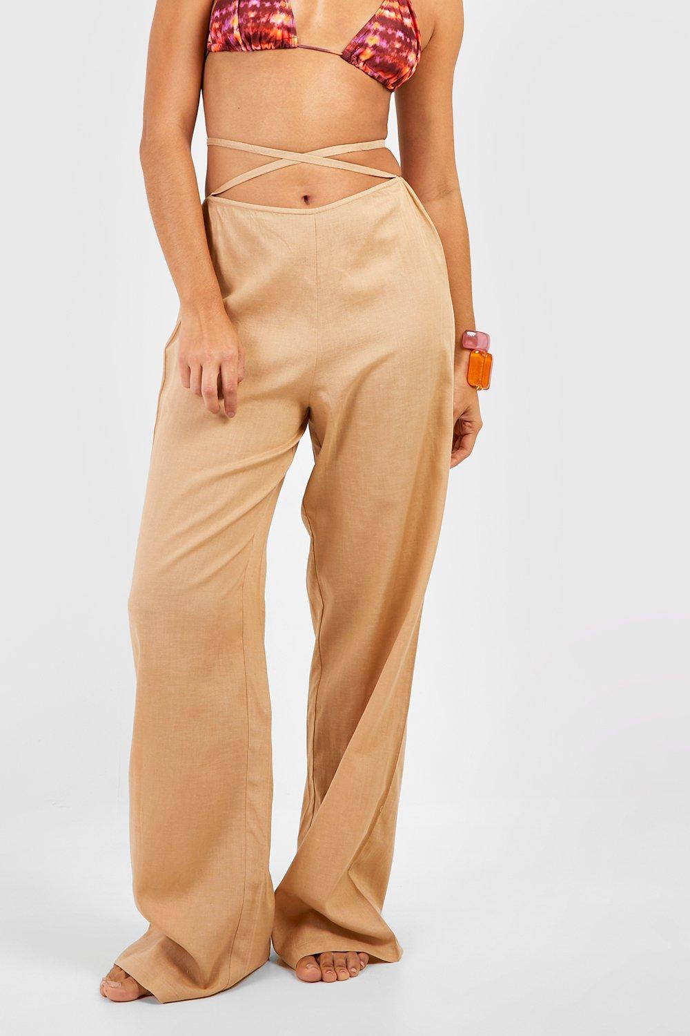 Boohoo on sale beach trousers