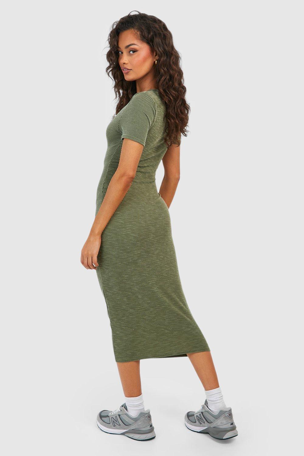 Midi dress with short sleeves uk best sale